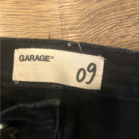 Black Garage Destructed High Rise Jeggings - Picture 4 of 4